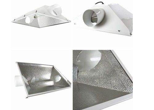 3 এক্সএল 400W এয়ার কুলড রিফ্লেক্টর, 600W এইচপিএস এমএইচ হালকা প্রতিচ্ছবি হুডস বাগান