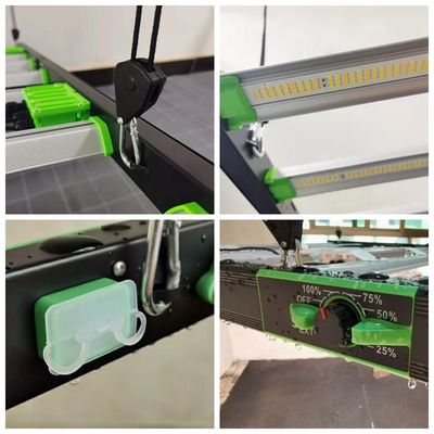 1700umol / s 630W উদ্যানপালনের নেতৃত্বে বৃদ্ধি প্রভা 650W Dimmable সম্পূর্ণ বর্ণালী