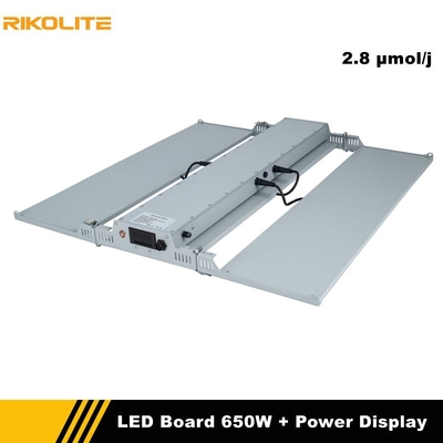 রিকোলাইট হর্টিকালচার এলইডি গ্রো লাইট 650w কোয়ান্টাম বোর্ড পাওয়ার ডিসপ্লে ফাংশন সহ