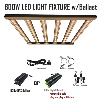 FCC 600w LED গ্রো লাইট HPS/MH ব্যালাস্ট এগ্রিকালচার LED লাইটের সাথে সামঞ্জস্যপূর্ণ