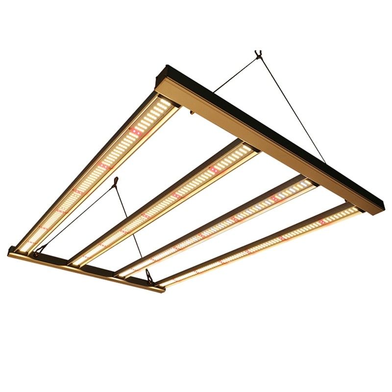 4 স্তম্ভ 2.6μmol / J উদ্যান হালকা আলো, 320W এলইডি উদ্ভিদ হালকা পূর্ণ বর্ণালী বৃদ্ধি