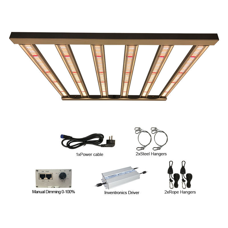 240VAC 2.7μmol/J Horticulture LED Grow Lights 320W 6 Pillar Full Spectrum